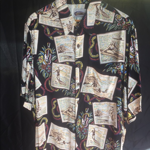 Vintage Art of Eddy Y By Reyn Spooner Surfer - Picture 1 of 2